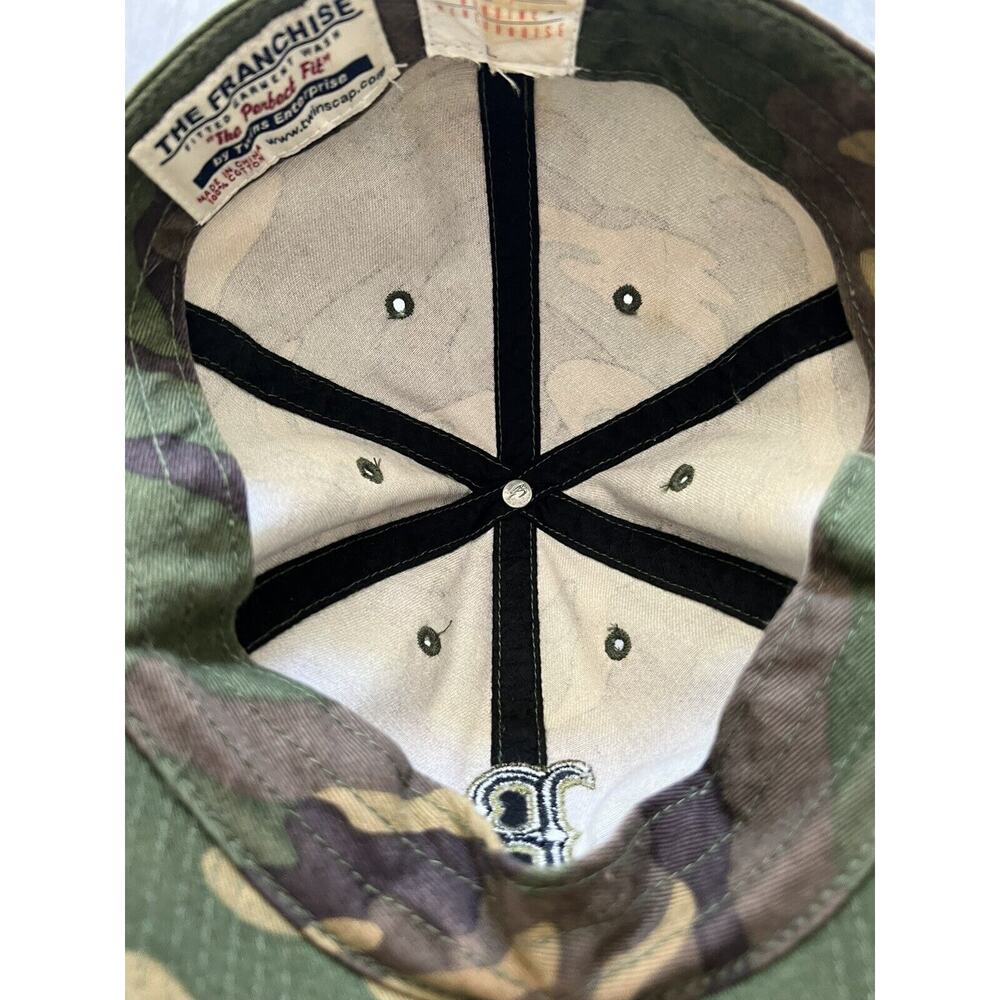 Boston Red Sox Embroidered Fitted Hat The Franchise Genuine MLB Camo Camouflage - Picture 7 of 9